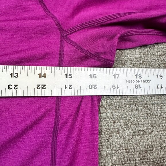 Luna 100% Merino Wool Skiing Ski Baselayer Top Fuchsia Pink Women's Size Medium - Picture 3 of 8